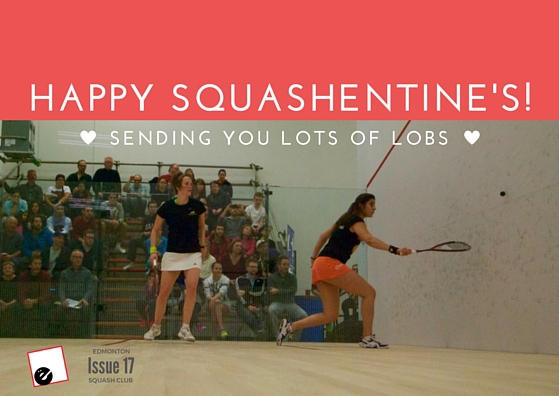 Happy Valentine's Day from the Edmonton Squash Club